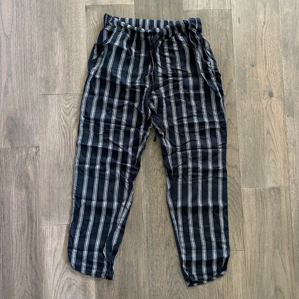 American Eagle Striped Drawstring Pants